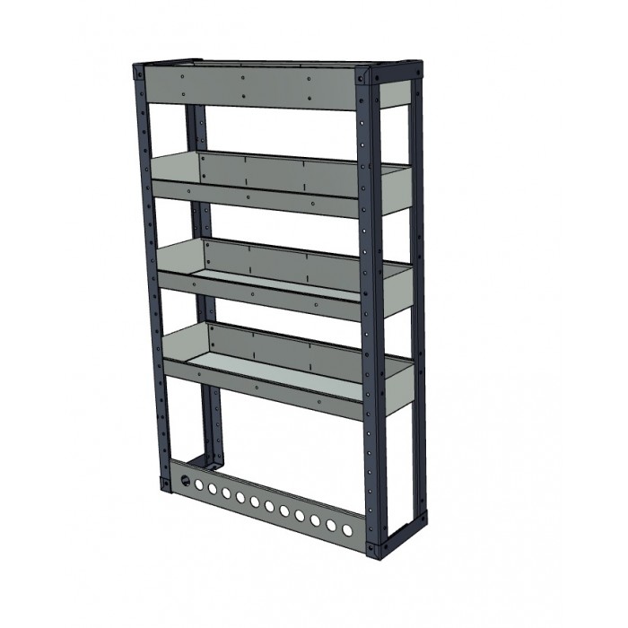 Van Shelving Unit 1200h x 750w x 235d - 4 Shelf - MSU12724