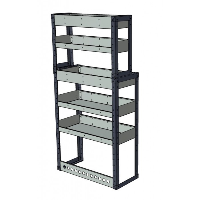 Van Shelving Unit 1500h x 750w x 435d - 5 Shelf - MSU157435