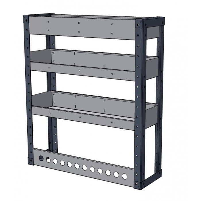 Van Shelving Unit 850h x 750w x 235d - 3 Shelf - MSU8723