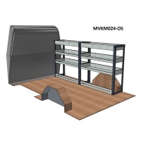 Ford Transit Custom 2012 Onwards L1 H1 Offside Van Shelving Kit - MVKS024-OS