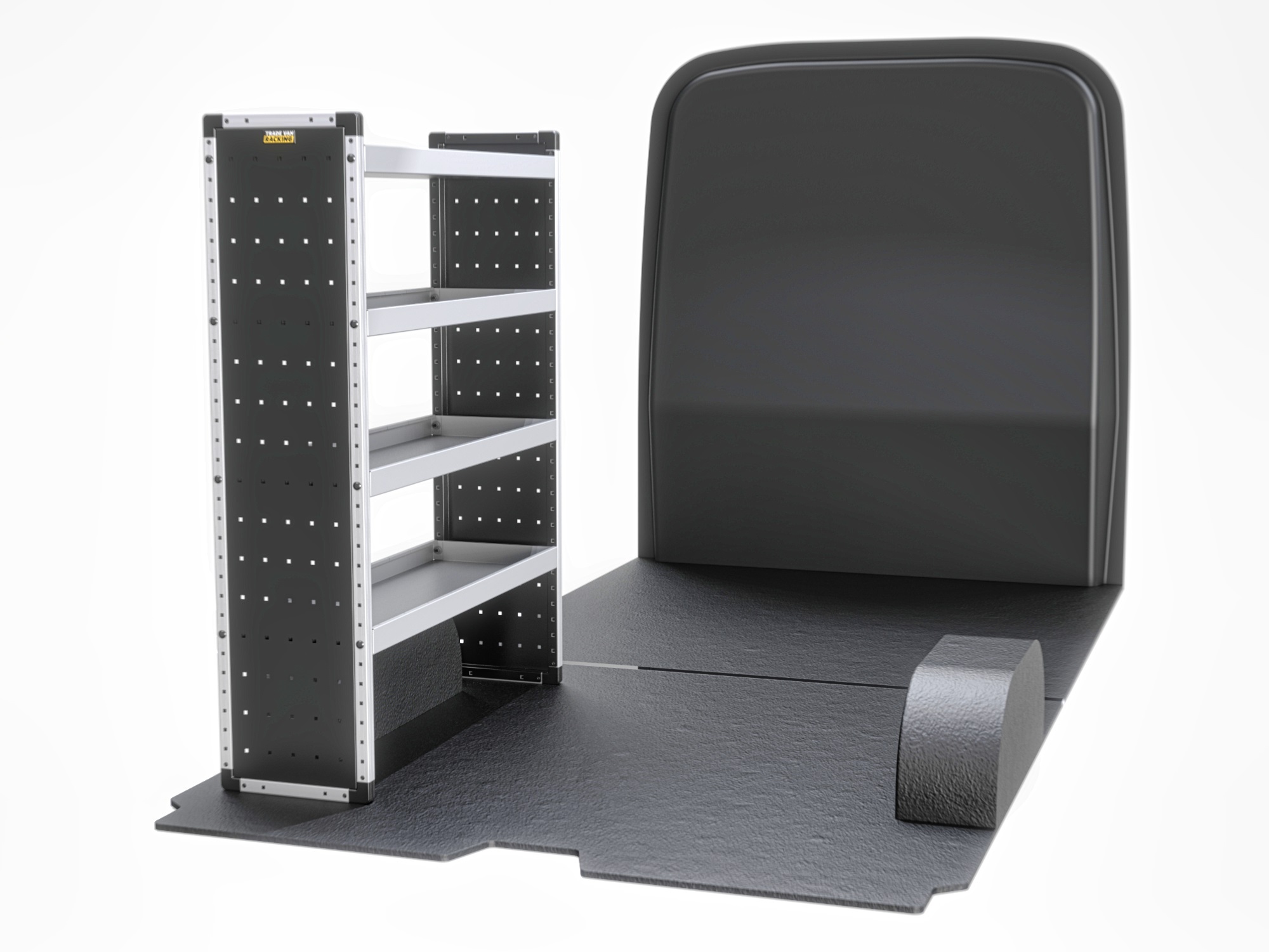 Trade Van Racking - Ford Transit 2014 On LWB High Roof (L3H3) - Bronze - Passenger Side - TVR-B-013-NS