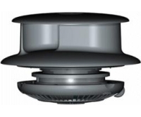 Black Flettner TCX 2 Wind Driven Van Roof Rotating Air Vent 